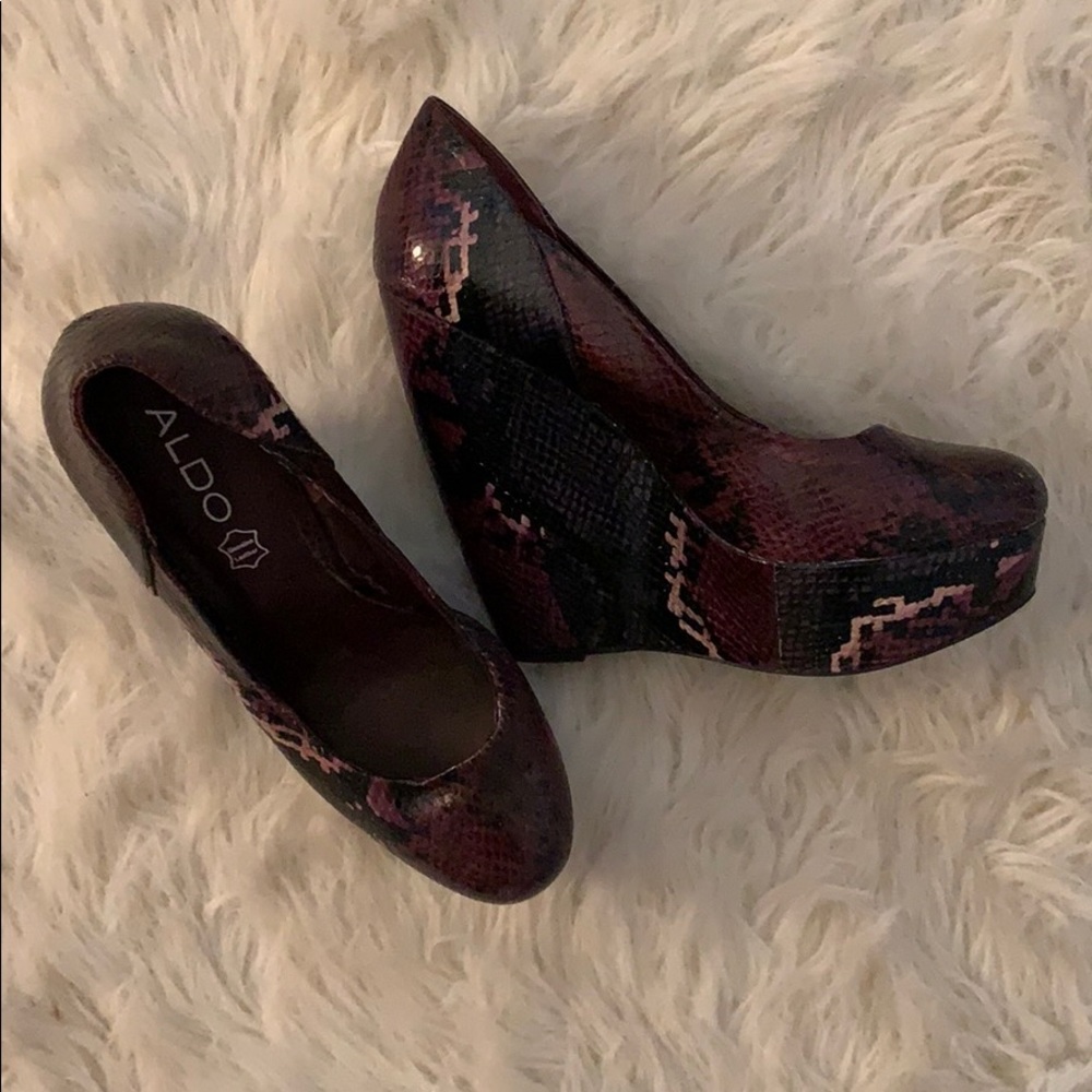Aldo Snakeskin Wedge